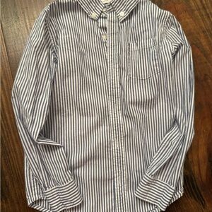 Janie and Jack Blue Striped Button Down Shirt